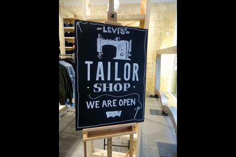 Levi’s has opened a pop-up Tailor Shop